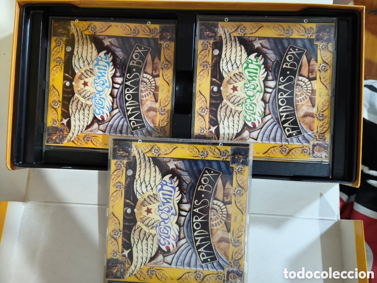 Discos de vinilo: Aerosmith: Pandoras Box 3Cd joyas 66-82 - Foto 9