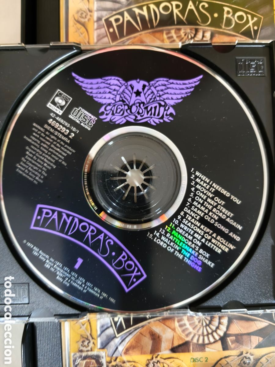 Discos de vinilo: Aerosmith: Pandoras Box 3Cd joyas 66-82 - Foto 10
