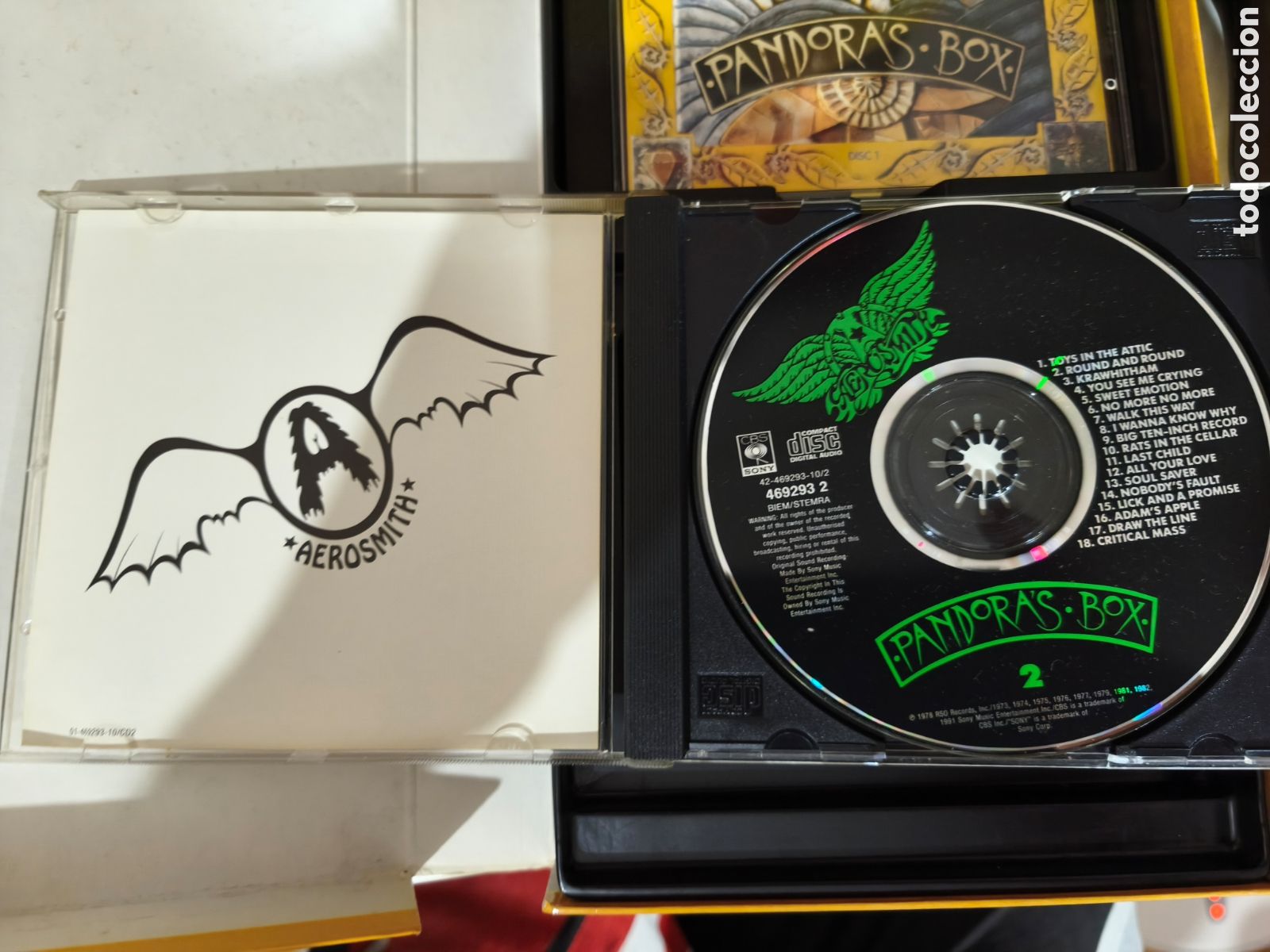 Discos de vinilo: Aerosmith: Pandoras Box 3Cd joyas 66-82 - Foto 13