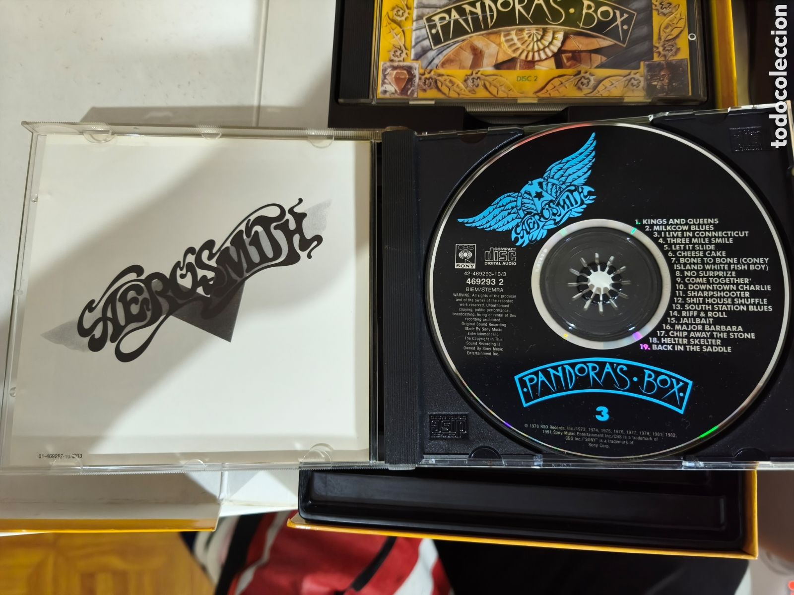 Discos de vinilo: Aerosmith: Pandoras Box 3Cd joyas 66-82 - Foto 16