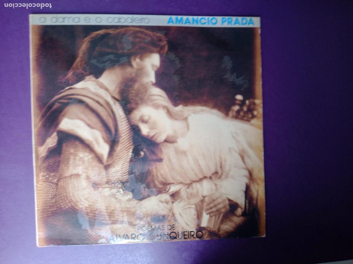 Discos de vinilo: AMANCIO PRADA - A DAMA E O CABALEIRO - POEMAS ALVARO CUNQUEIRO - LP ARIOLA 1987 - GALICIA