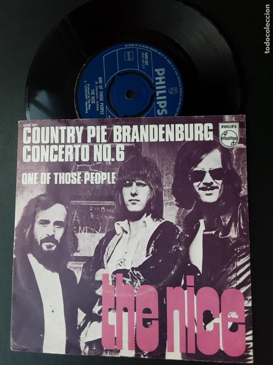 Discos de vinilo: THE NICE, COUNTRY PIE. BRANDENBURG CONCERT N⁰ 6. +1