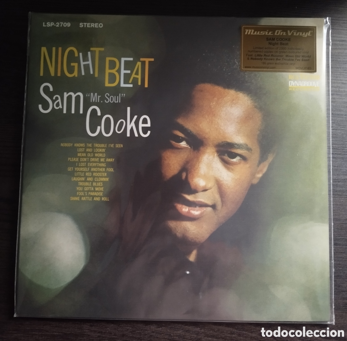 Discos de vinilo: Sam Cooke - Night Beat LP (Music On Vinyl, 2010) Nuevo, vinilo de color!