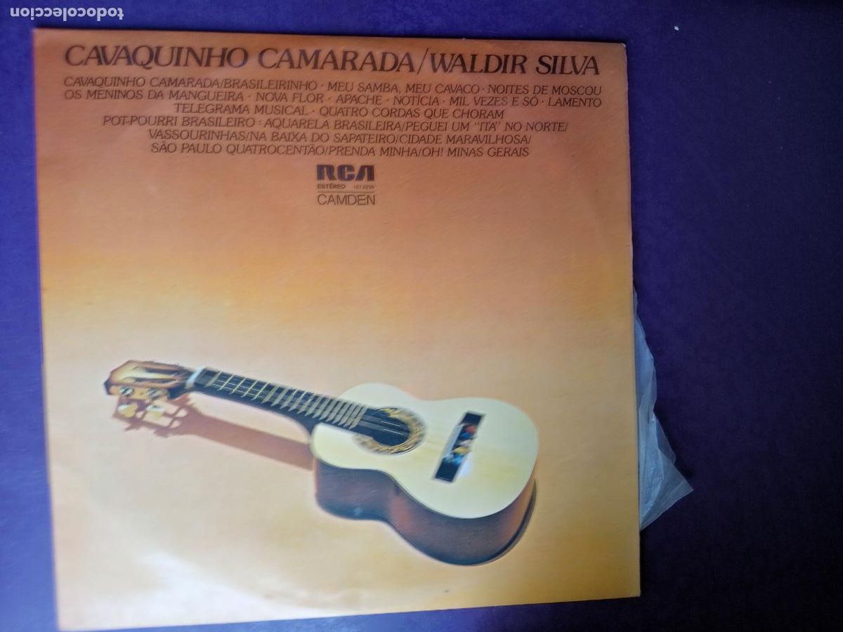 Discos de vinilo: Waldir Silva &lrm;&ndash; Cavaquinho Camarada - LP RCA 1977 - BRASIL, MPB, SAMBA, CHORO - SIN APENAS USO