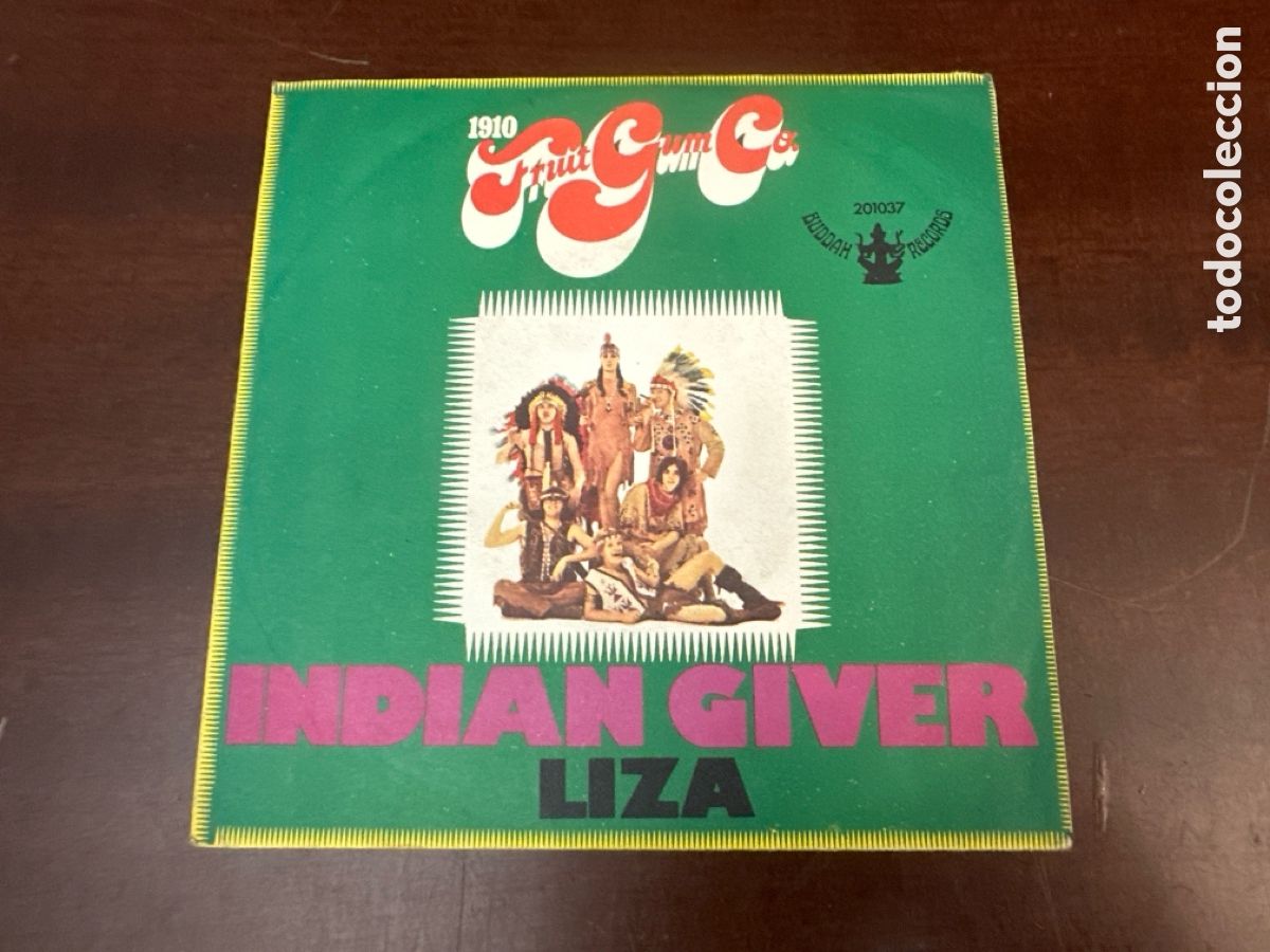Discos de vinilo: FRUITGUM CO. INDIAN GIVER/ LIZA (SINGLE - 45 RPM) 1969.
