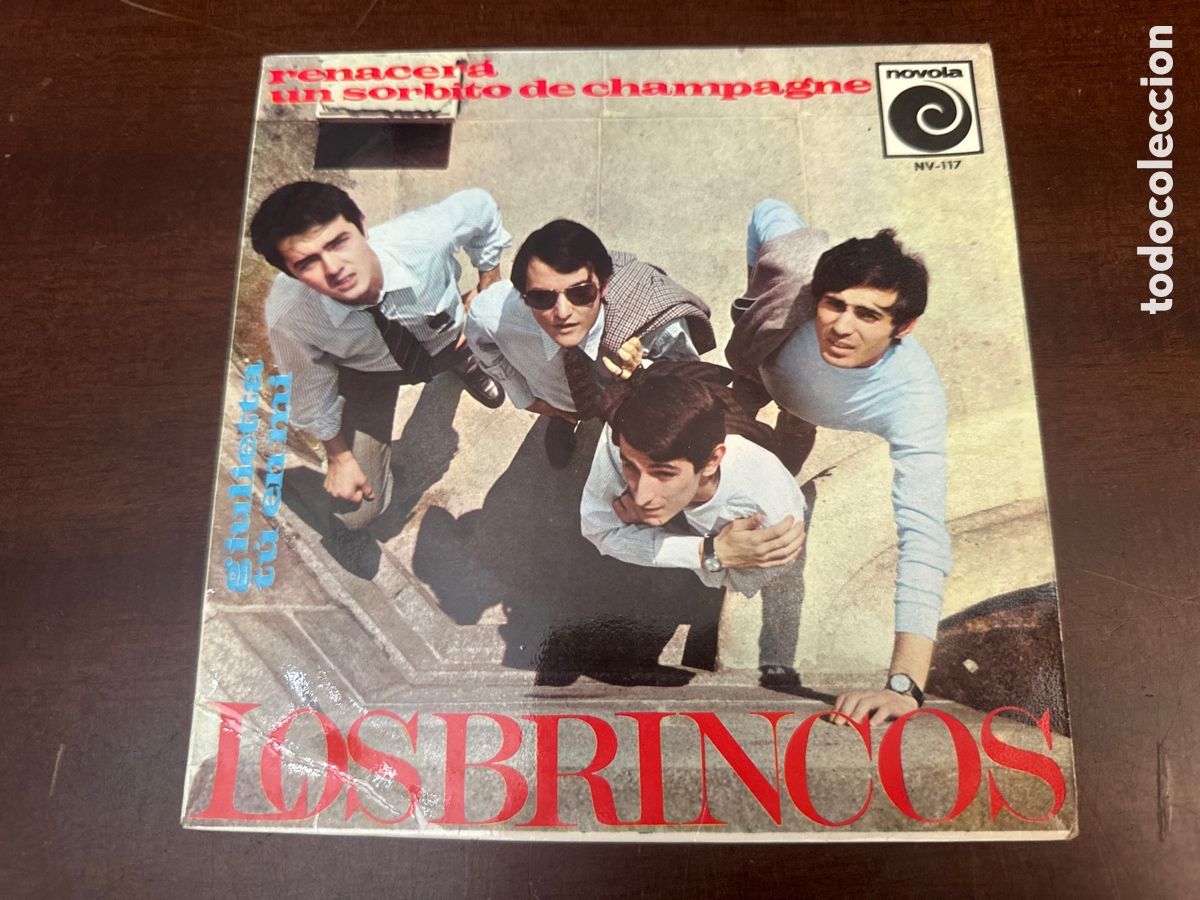 Discos de vinilo: LOS BRINCOS - RENACERA - UN SORBITO DE CHAMPAGNE - GUILIETTA - TU EN MI
