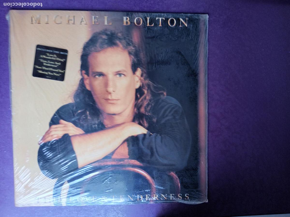 Discos de vinilo: MICHAEL BOLTON &ndash; TIME, LOVE & TENDERNESS - LP CBS 1991 EDICION USA - POP ROCK 90'S MELODICO