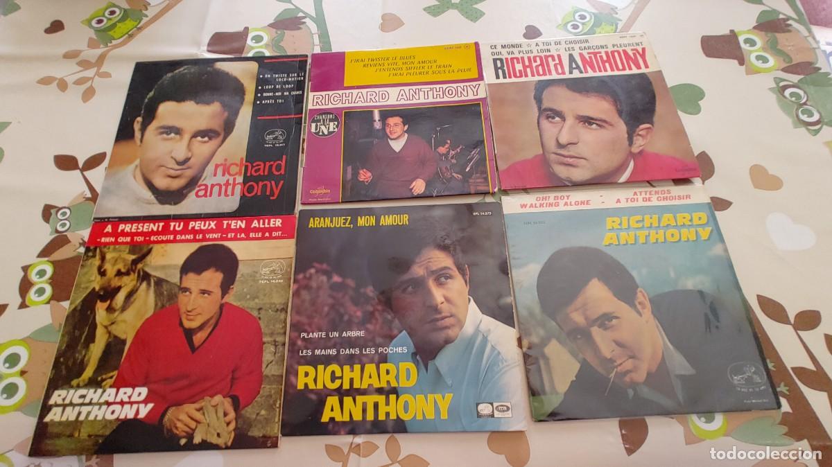 Discos de vinilo: RICHARD ANTHONY-LOTE DE 6 EPS - Foto 1