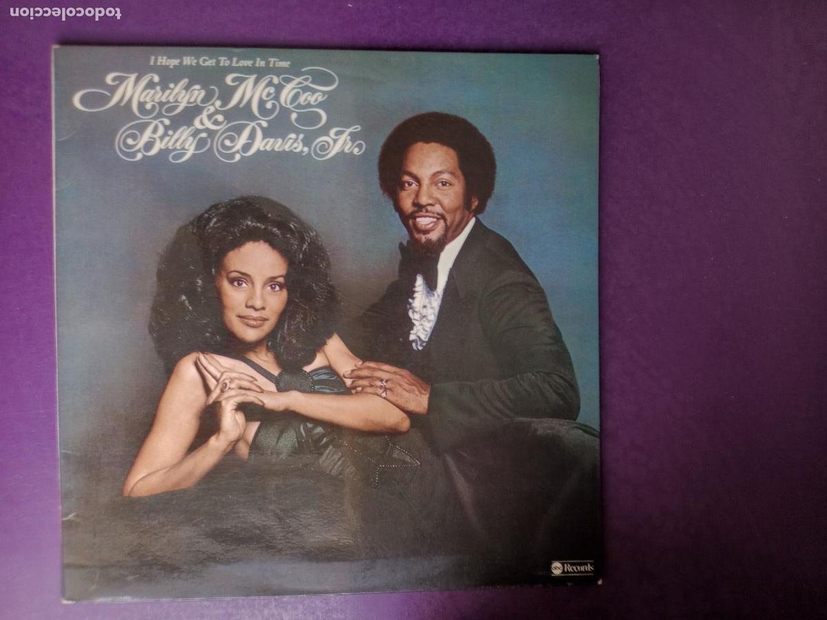 Discos de vinilo: Marilyn McCoo & Billy Davis Jr. &ndash; I Hope We Get To Love In Time - LP ABC 1976 - DISCO - MUY POCO USO