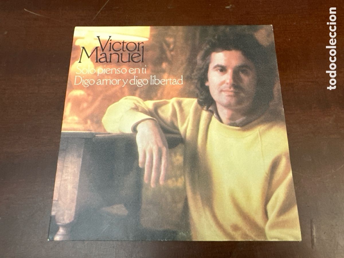 Discos de vinilo: SINGLE VINILO. VICTOR MANUEL. SOLO PIENSO EN TI. CBS 7001.