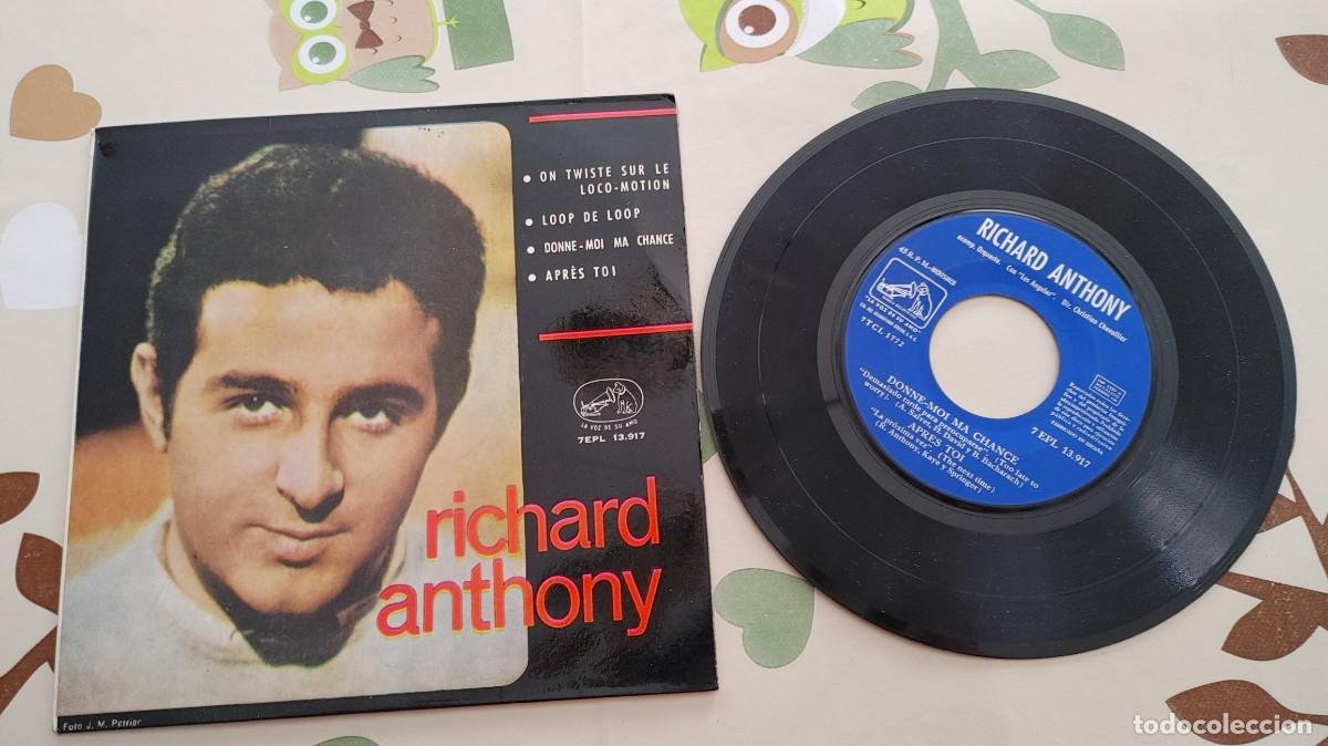 Discos de vinilo: RICHARD ANTHONY-EP ON TWISTE SUR LE LOCO MOTION +3-SPAIN 1963-BUEN ESTADO