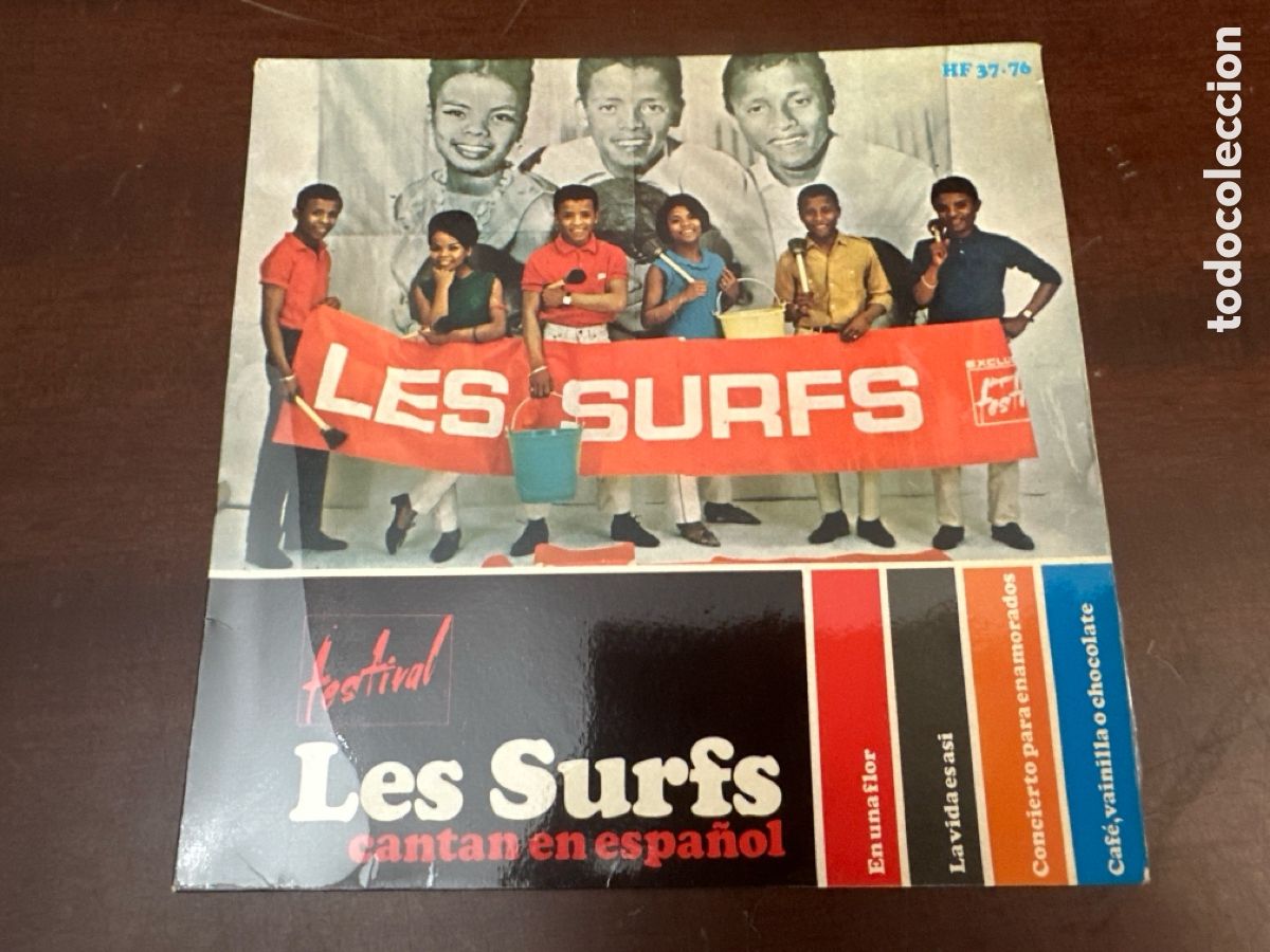 Discos de vinilo: LES SURFS (EN ESPA&Ntilde;OL) - EN UNA FLOR, LA VIDA ES ASI.../ EP HISPAVOX 1966 RF- 7894