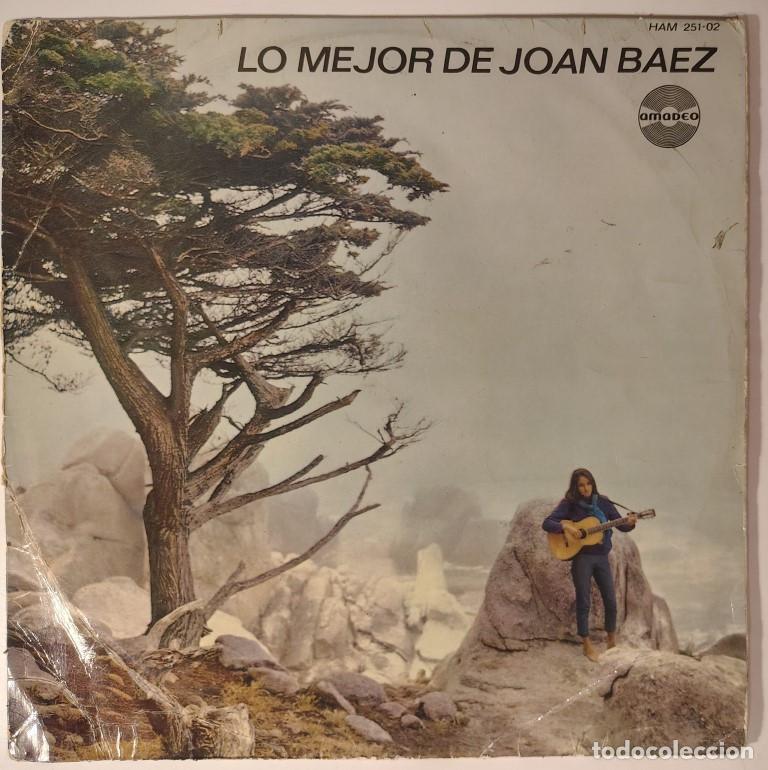 Discos de vinilo: Joan Baez. Lo mejor de. Hispavox-Amadeo, Spain 1965 LP original MONO (HAM 251-02)