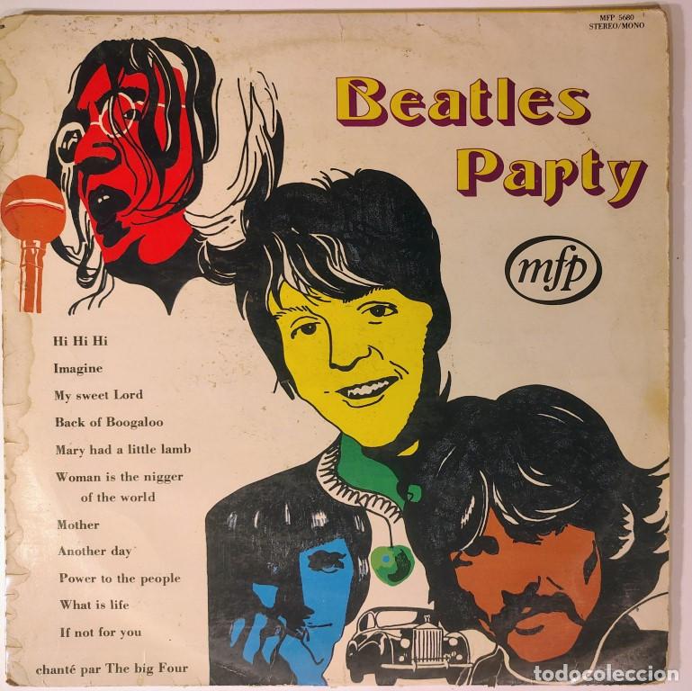 Discos de vinilo: The Big Four. Beatles Party. MFP, France 1973 LP (inner sleve original)