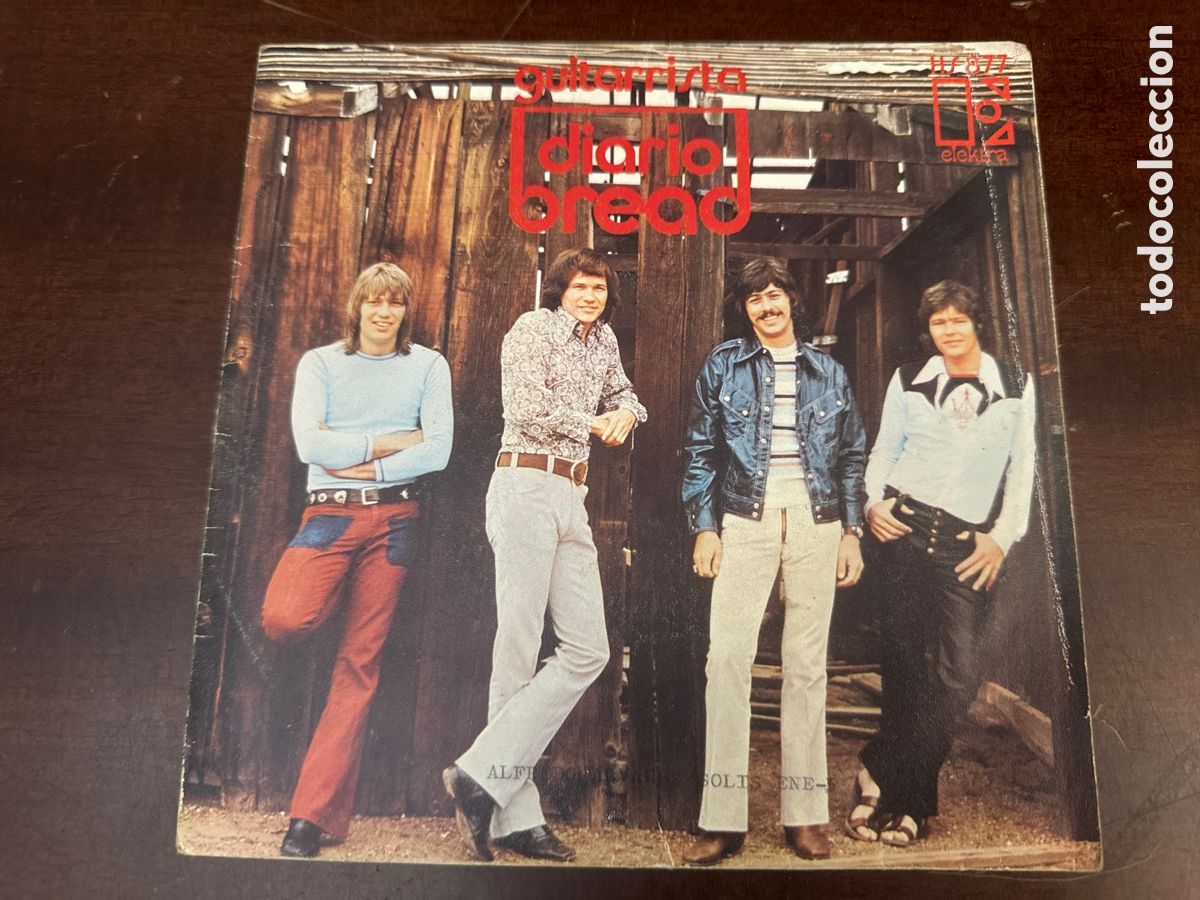 Discos de vinilo: BREAD. GUITARRISTA / DIARIO. HISPAVOX 1972
