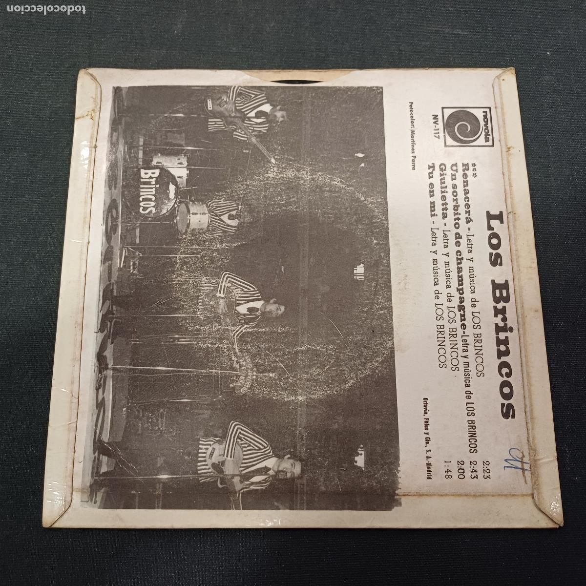 Discos de vinilo: LOS BRINCOS/RENACERA/SINGLE. - Foto 3