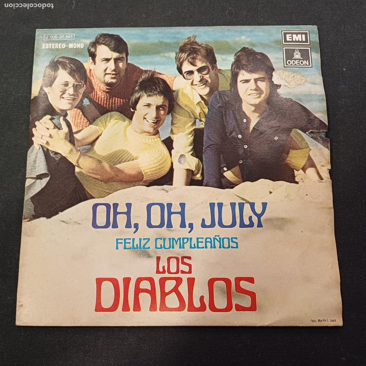 Discos de vinilo: LOS DIABLOS/OH,OH,JULY/SINGLE.