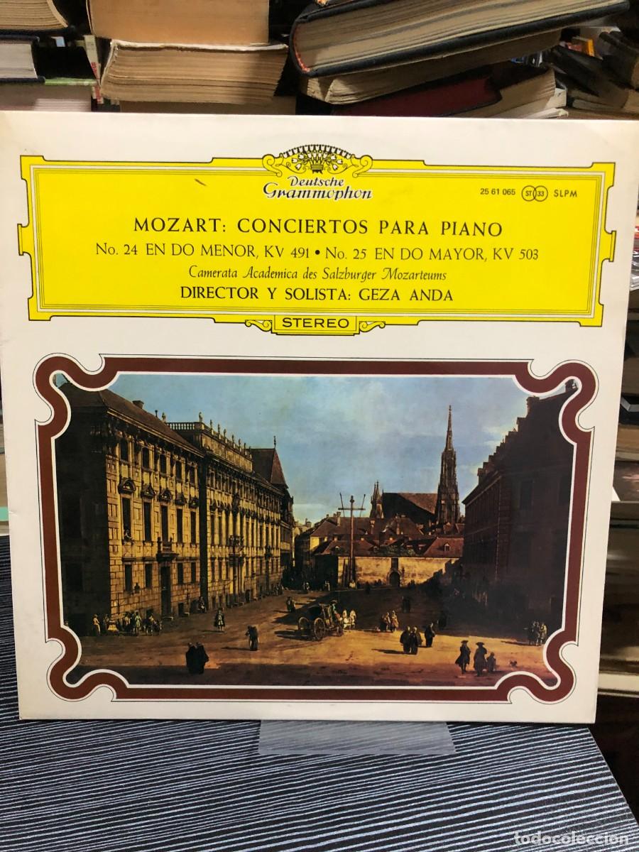 Discos de vinilo: Conciertos para piano No. 24 (KV 491) y No. 25 (KV 503) W. A. Mozart