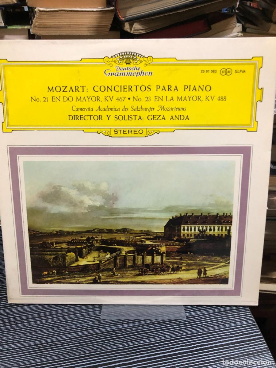 Discos de vinilo: Conciertos para piano No. 21 (KV 467) y No. 23 (KV 488) W. A. Mozart