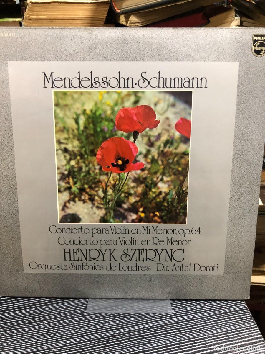 Discos de vinilo: Concierto para Viol&iacute;n en Mi Menor, op.64 / Concierto para Viol&iacute;n en Re Menor Felix Mendelssohn / Rob