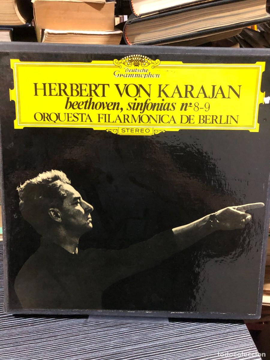 Discos de vinilo: Beethoven, Sinfon&iacute;as n.&ordm; 8-9 Ludwig van Beethoven