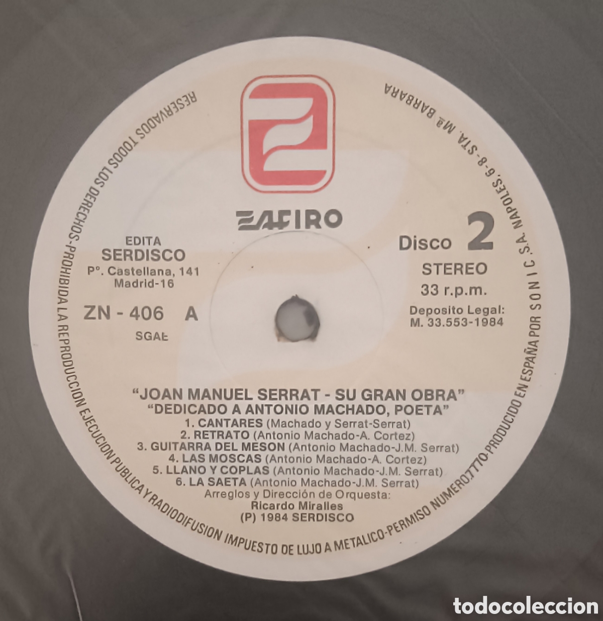 Discos de vinilo: SERRAT, su gran obra - 6 discos - Foto 5