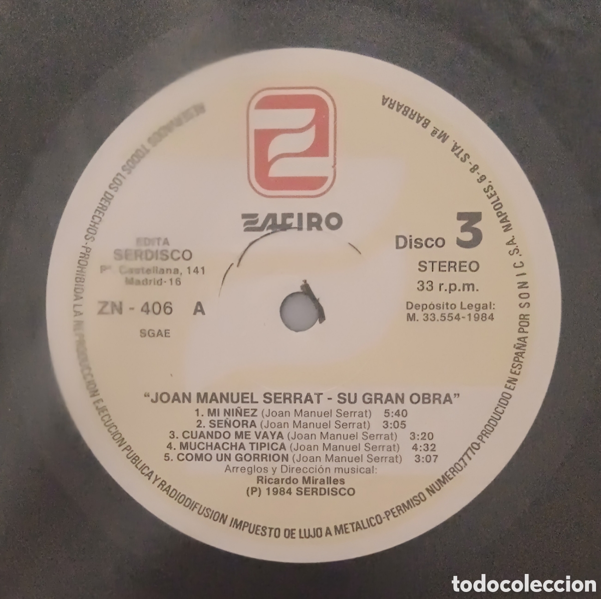 Discos de vinilo: SERRAT, su gran obra - 6 discos - Foto 6