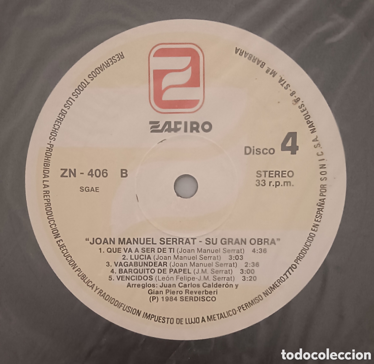 Discos de vinilo: SERRAT, su gran obra - 6 discos - Foto 7
