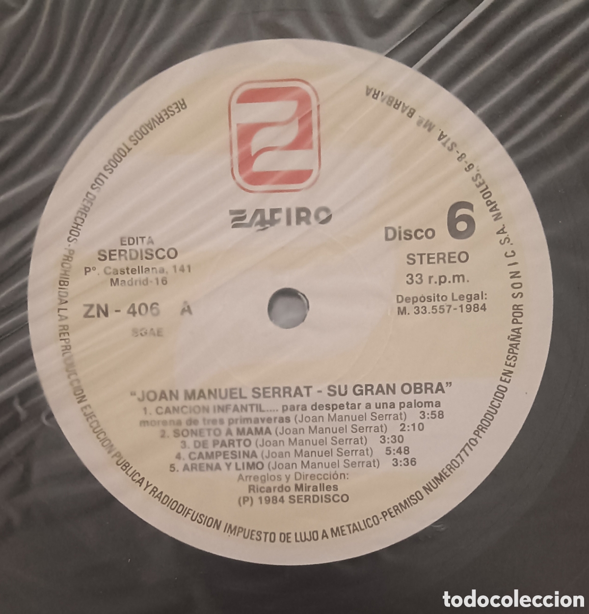Discos de vinilo: SERRAT, su gran obra - 6 discos - Foto 9