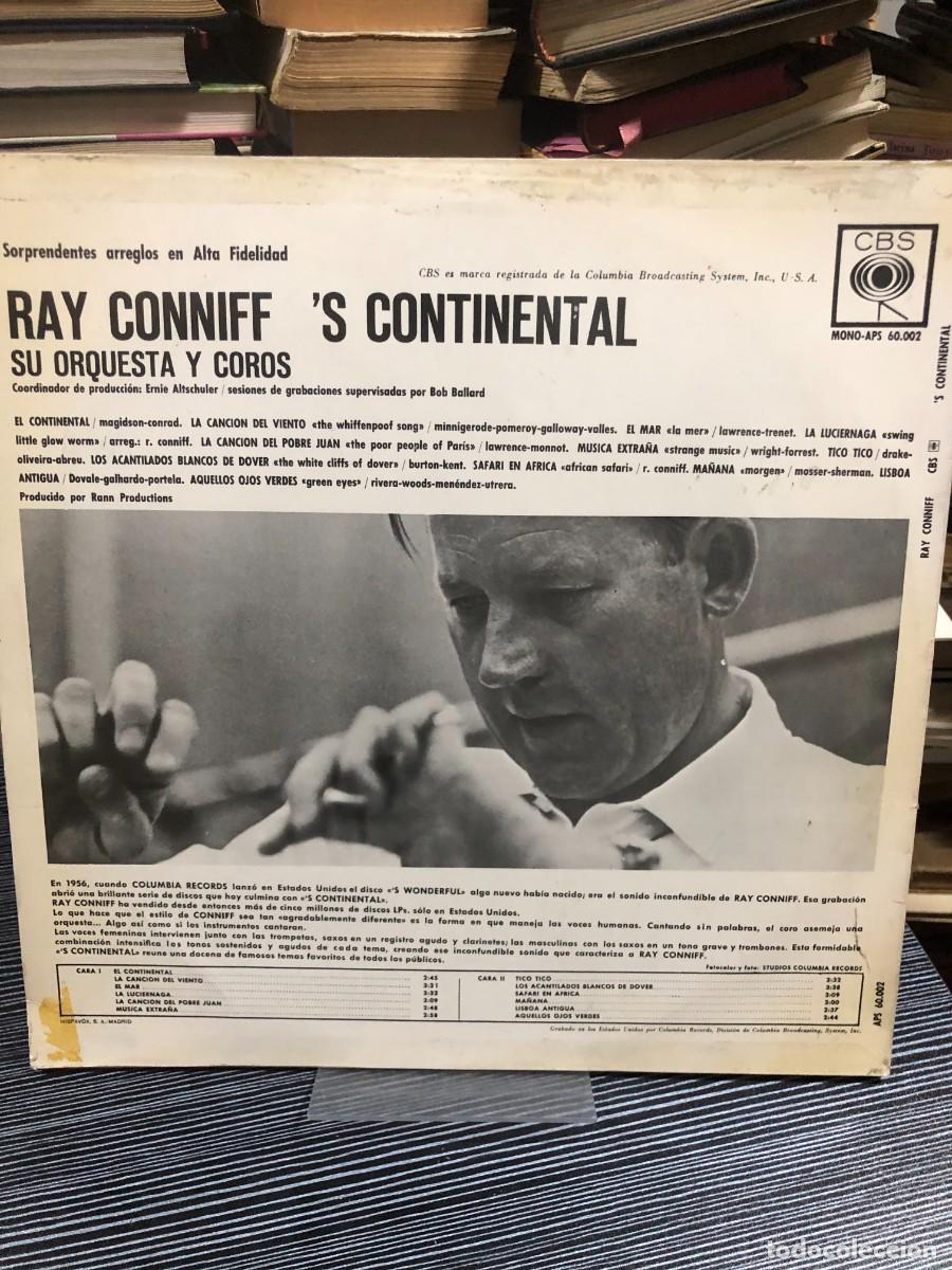 Discos de vinilo: S Continental Ray Conniff, His Orchestra & Chorus (CBS) - Foto 2