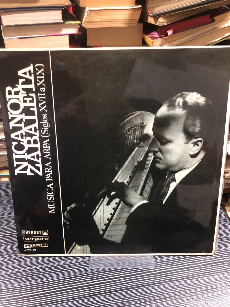 Discos de vinilo: M&uacute;sica para Arpa (Siglos XVII a XIX) Nicanor Zabaleta (Everest / Vergara)