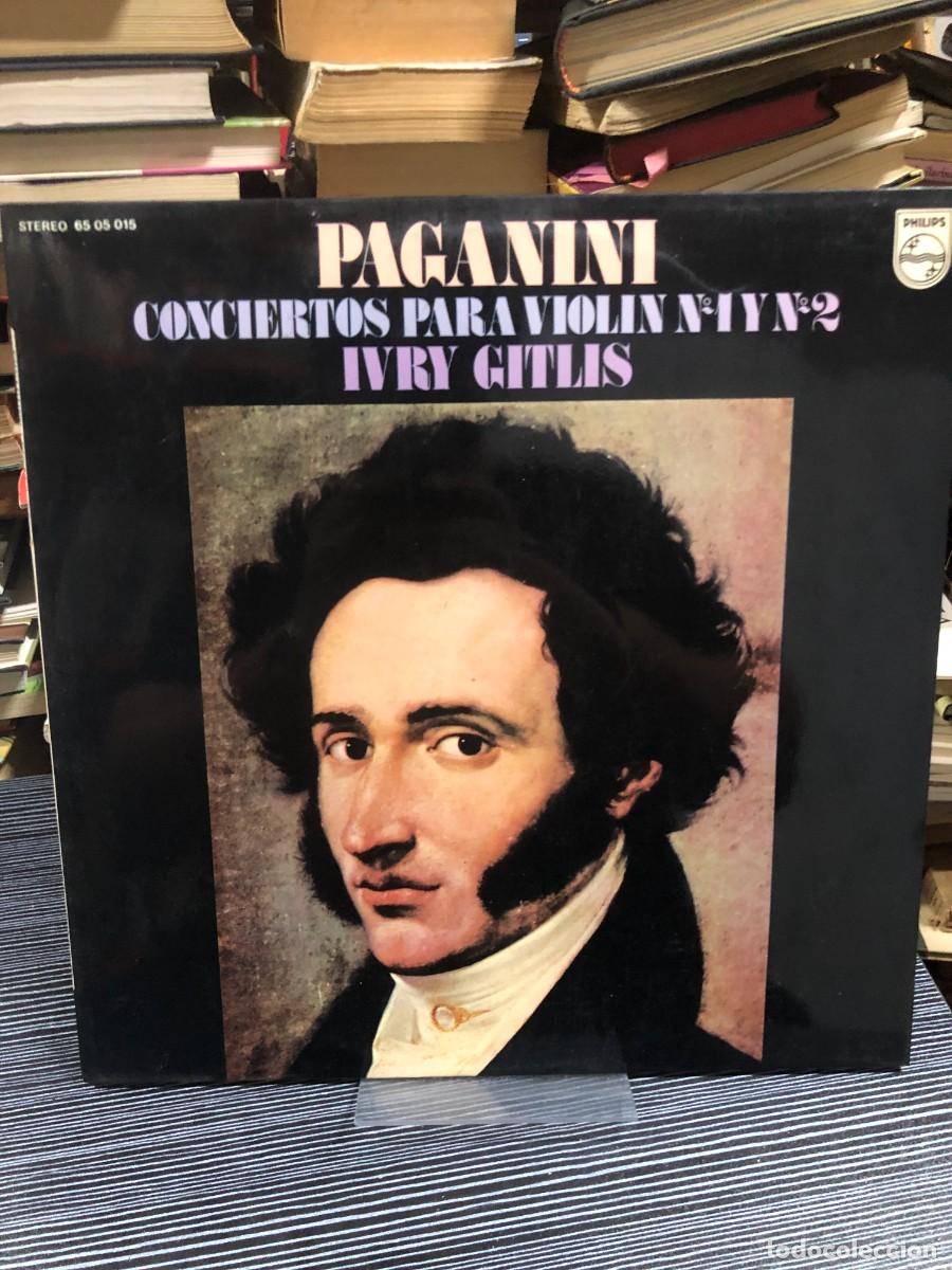 Discos de vinilo: Conciertos para Viol&iacute;n N.&ordm; 1 y N.&ordm; 2 (Paganini) Ivry Gitlis (Philips)