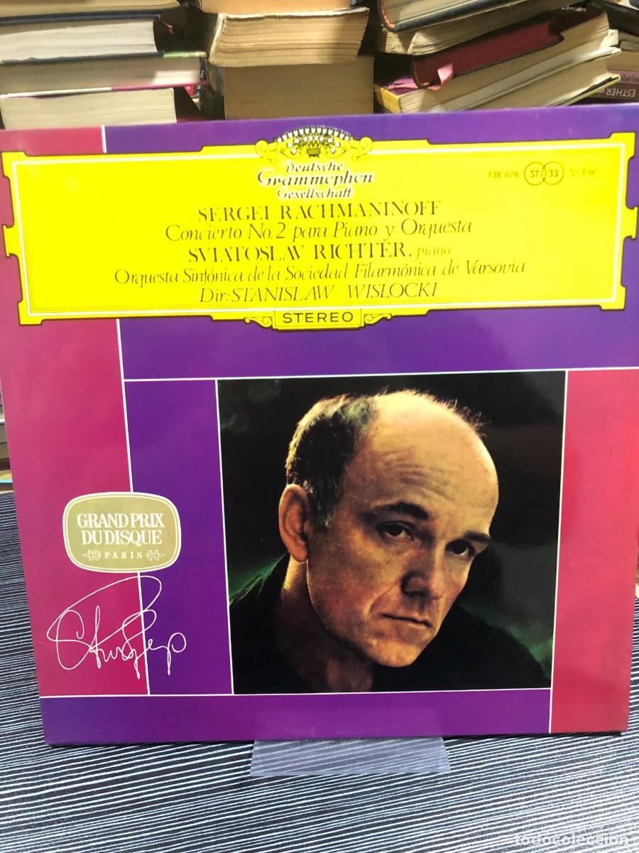 Discos de vinilo: Concierto No. 2 para Piano y Orquesta (Rachmaninoff) Sviatoslav Richter, Stanislaw Wislocki (Deutsch