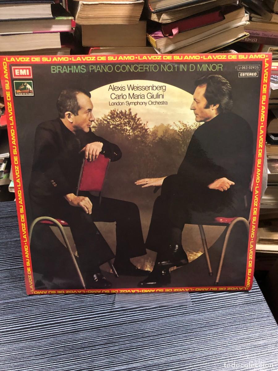 Discos de vinilo: Piano Concerto No. 1 in D Minor (Brahms) Alexis Weissenberg, Carlo Maria Giulini, London Symphony Or