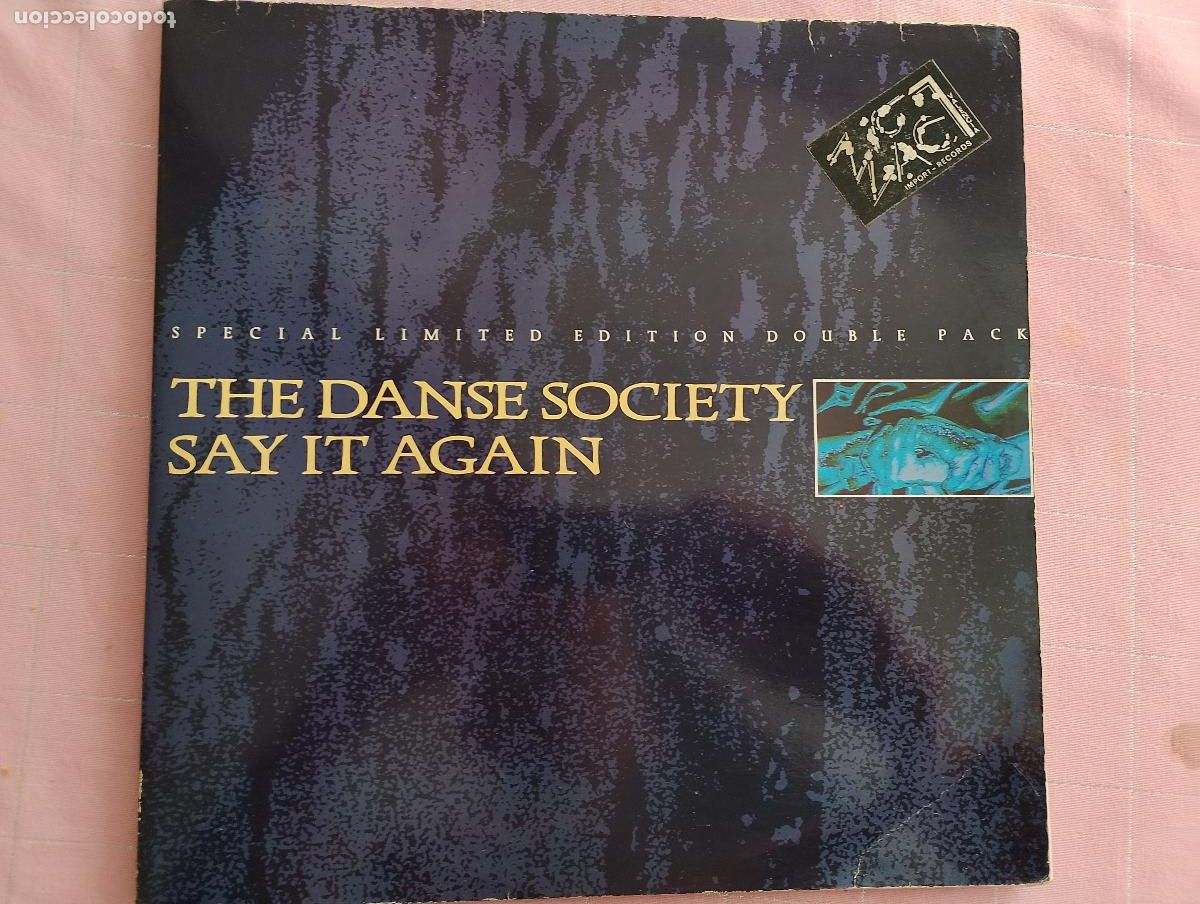 Discos de vinilo: The Danse Society &ndash; Say It Again, 1985, 2 x Vinilo, 12&rdquo;, 45 RPM, Maxi-Single, Limited Edition, Gat