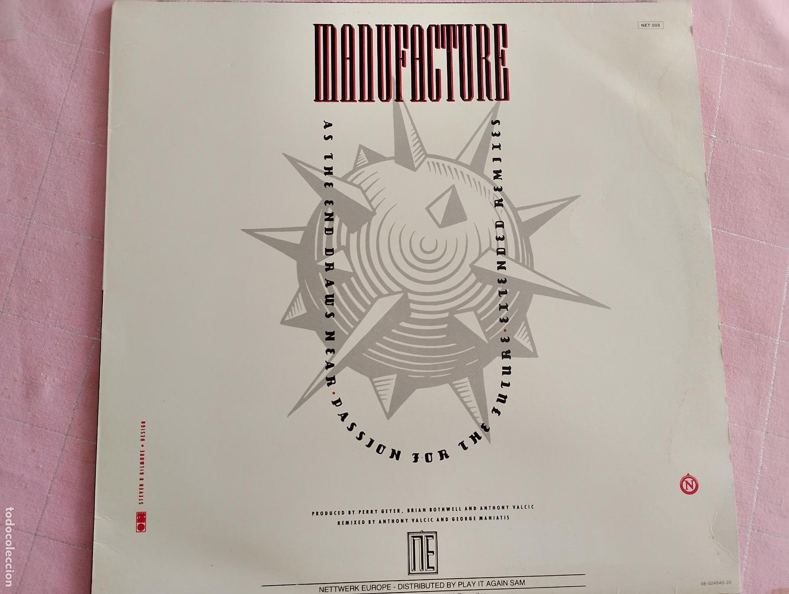 Discos de vinilo: Manufacture &lrm;&ndash; As The End Draws Near / Passion For The Future (Extended Remixes) 1988,Synth-pop