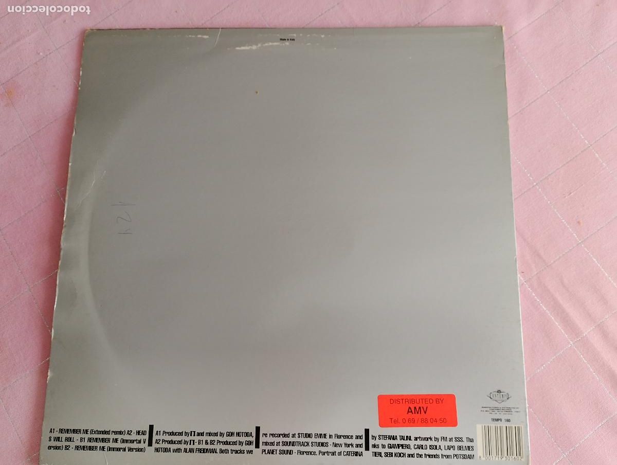 Discos de vinilo: Pankow &lrm;&ndash; Remember Me / Heads Will Roll, EBM, Electro, Synth-pop 1990 - Foto 3
