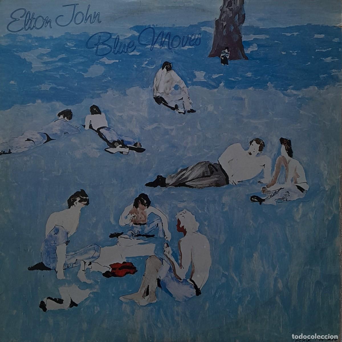 Discos de vinilo: Blue Moves. Elton John. LP Rockets Records 1976