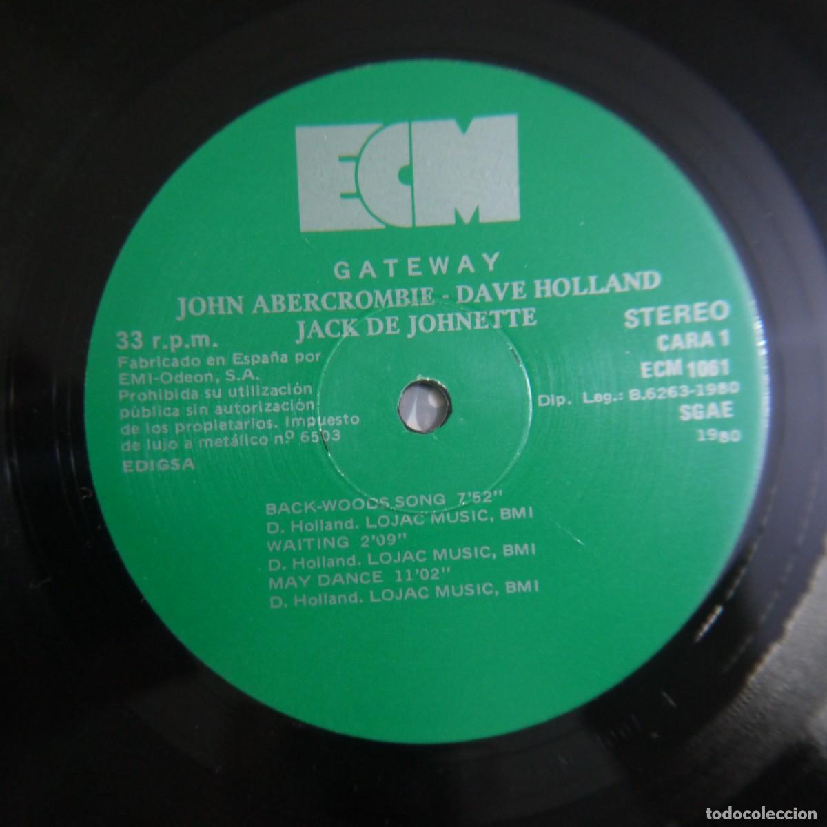 Discos de vinilo: JOHN ABERCROMBIE - GATEWAY - LP 1980 - Foto 4