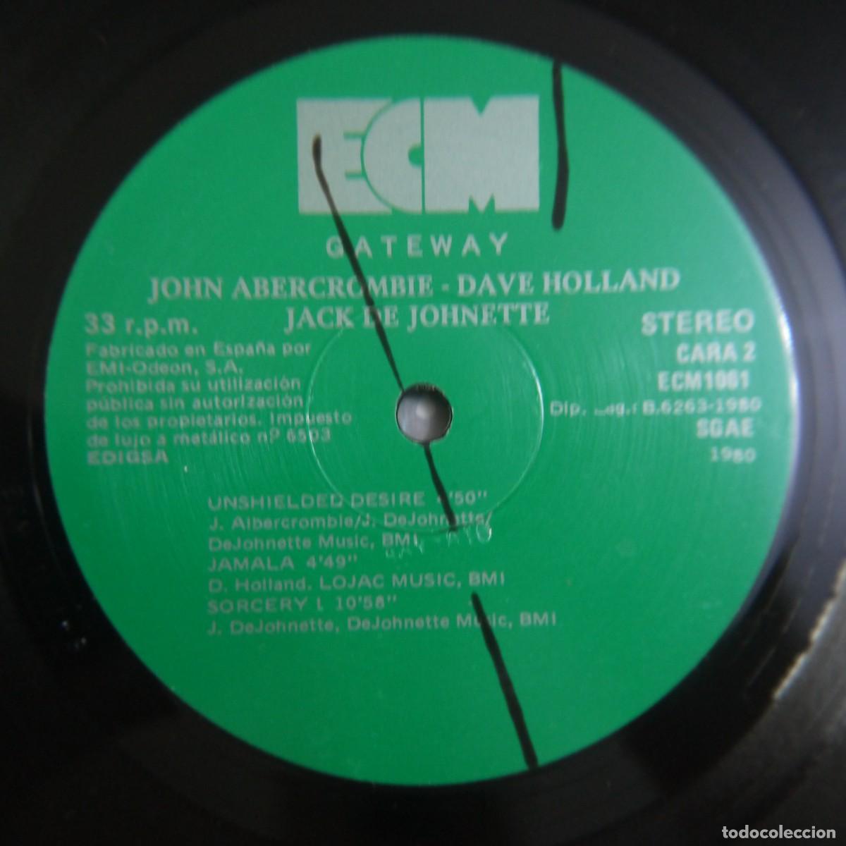Discos de vinilo: JOHN ABERCROMBIE - GATEWAY - LP 1980 - Foto 6