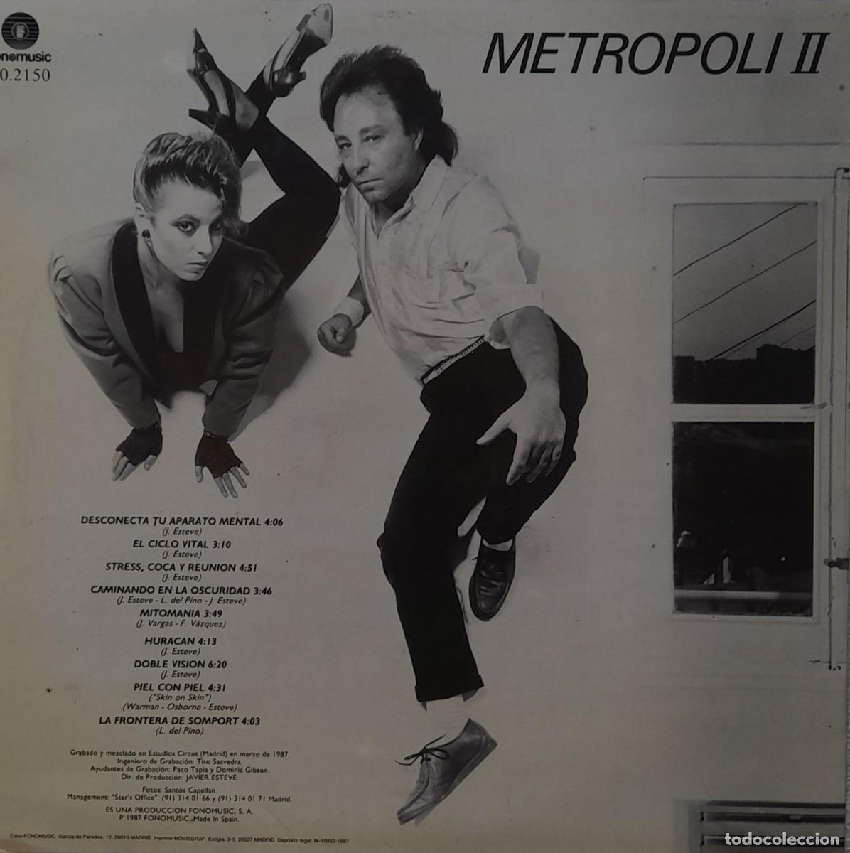 Discos de vinilo: Metropoli II. LP Fonomusic 1987 - Foto 2