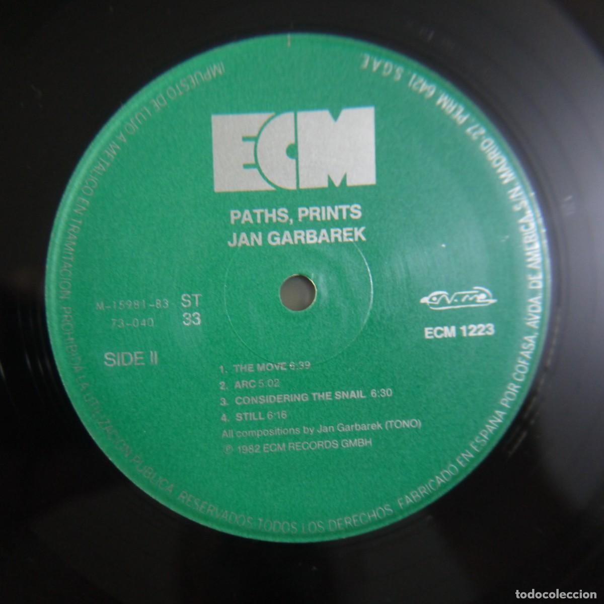 Discos de vinilo: JAN GARBAREK - PATHS, PRINTS - LP 1982 - Foto 6