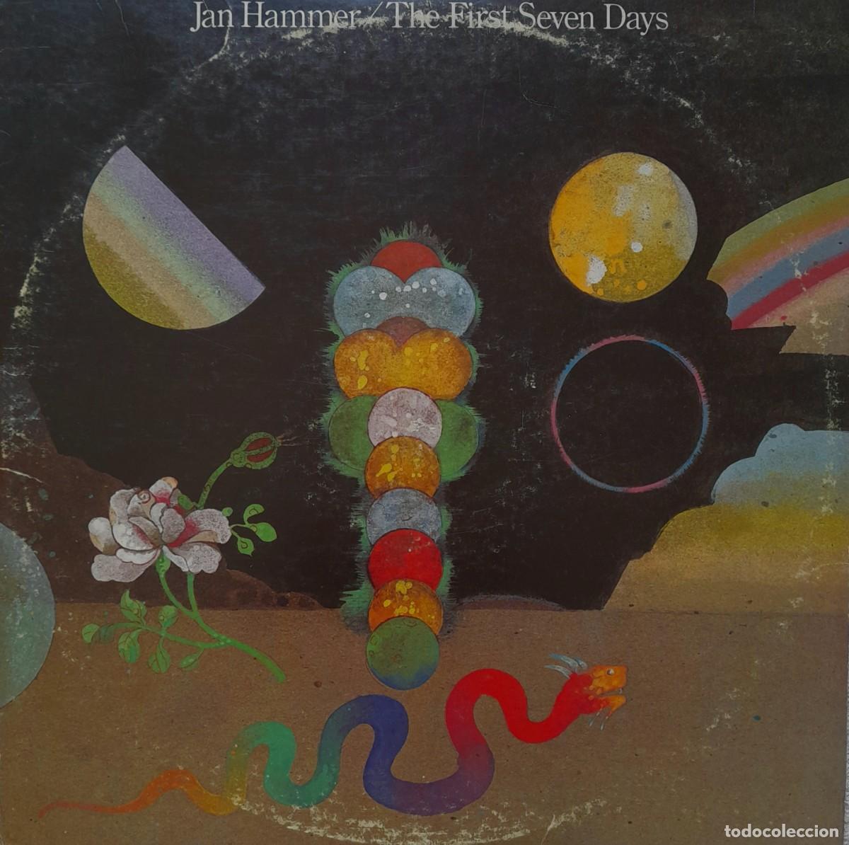Discos de vinilo: The first seven days. Jan Hammer. LP 1975 Nemperor records