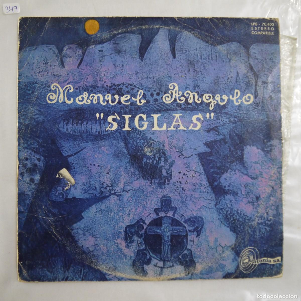 Discos de vinilo: MANUEL ANGULO - SIGLAS - LP 10&rdquo; DE 1968 - Foto 2