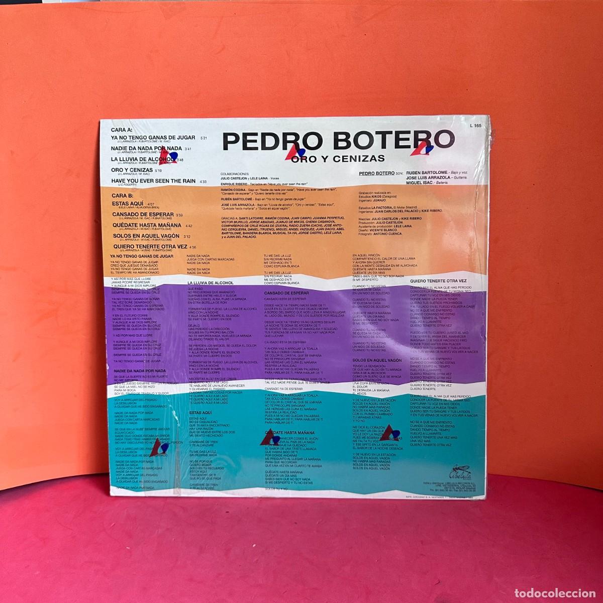 Discos de vinilo: Pedro Botero - Oro Y Cenizas (LP) - Foto 2