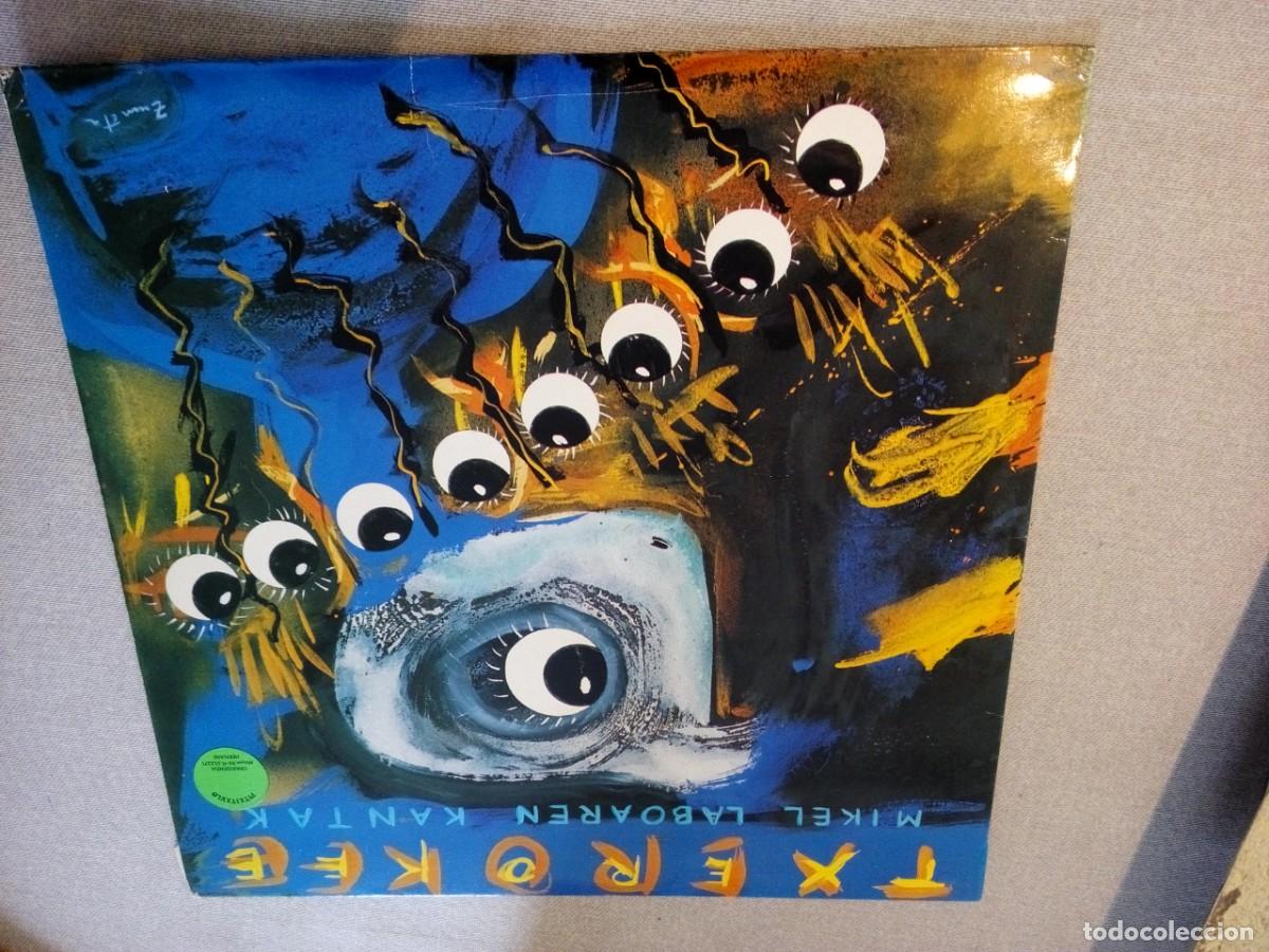 Discos de vinilo: Txerokee. Mikel Laboaren Kantak (LP, Comp) SUTAGAR-MA-K-NEGU GORRIAK... INSERTO 1990