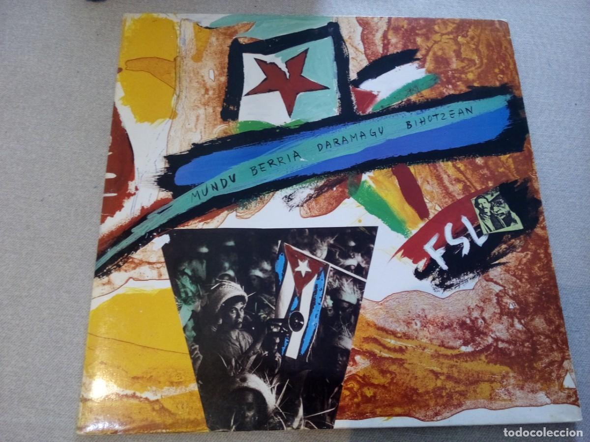Discos de vinilo: Hertzainak - Mundu Berria Daramagu Bihotzean (12&rdquo;, Maxi, Gat) 1991