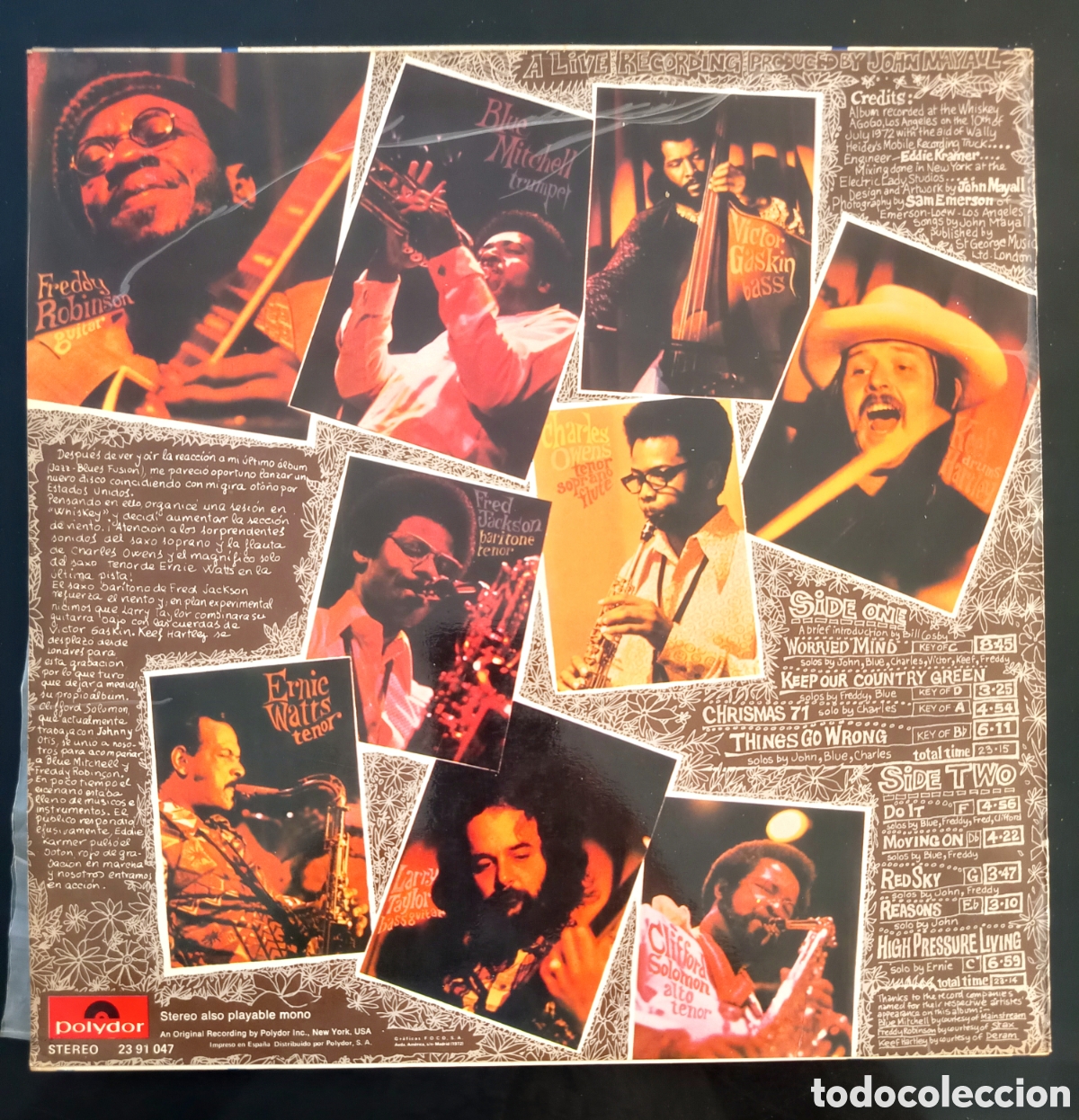 Discos de vinilo: Vinilo John Mayall Moving On Blues - Foto 2
