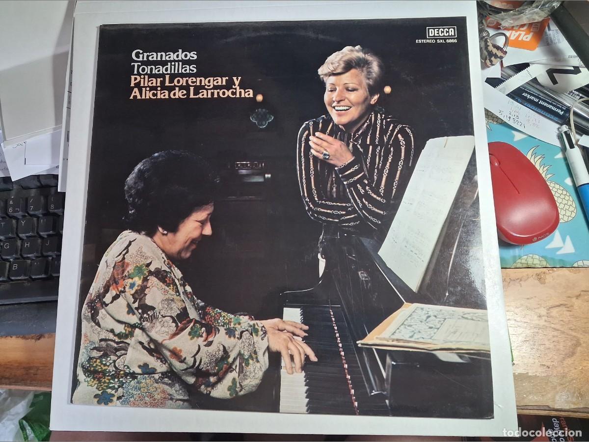 Discos de vinilo: lp promo pilar lorengar, alicia de larrocha. granados tonadillas. decca 1978 spain (seminuevo)