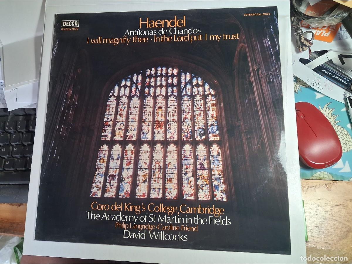 Discos de vinilo: lp promo haendel. ant&iacute;fonas de chando. decca 1976 spain (seminuevo)